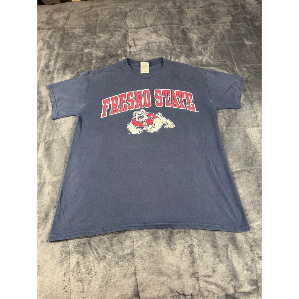 Fresno State Bulldogs T-Shirt NCAA College Gildan Heavy‎ Cotton Mens Medium
